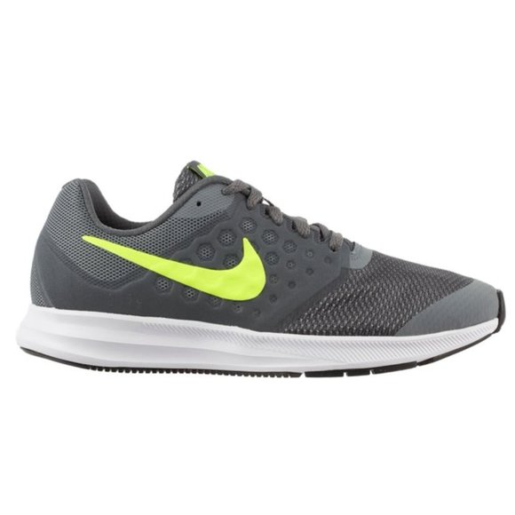 New Nike Kids Downshifter 7 Running Shoes 5Y & 7Y - grey/volt - Picture 1 of 9